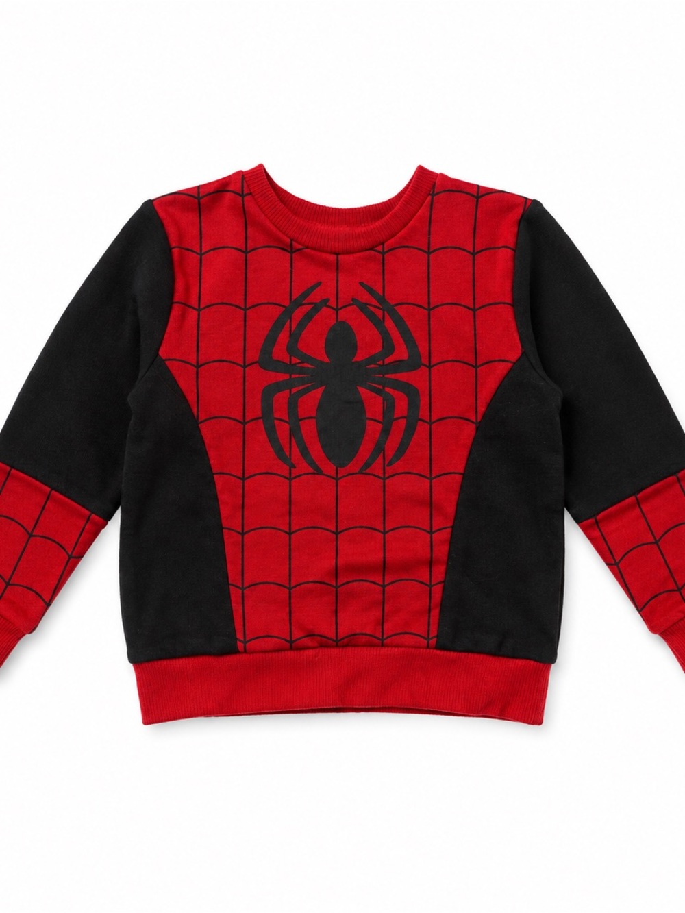 Marvel Red & Black Spider-Web Pullover Sweatshirt